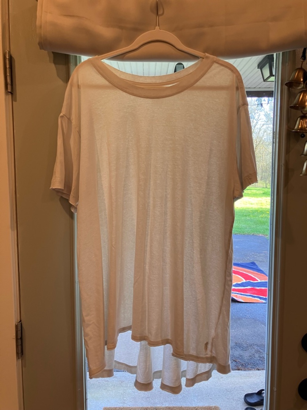 FP Movement by Free People Oversized Short Sleeve Tee in Light Beige